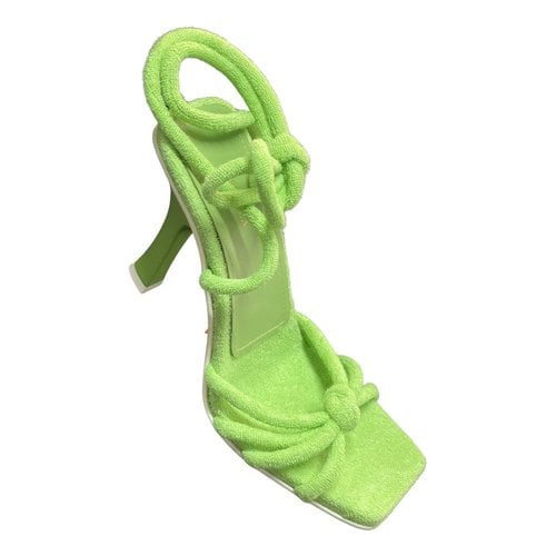 Pre-owned Le Silla Sandals In Green