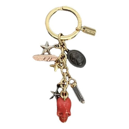 Pre-owned Coach Bag Charm In Gold