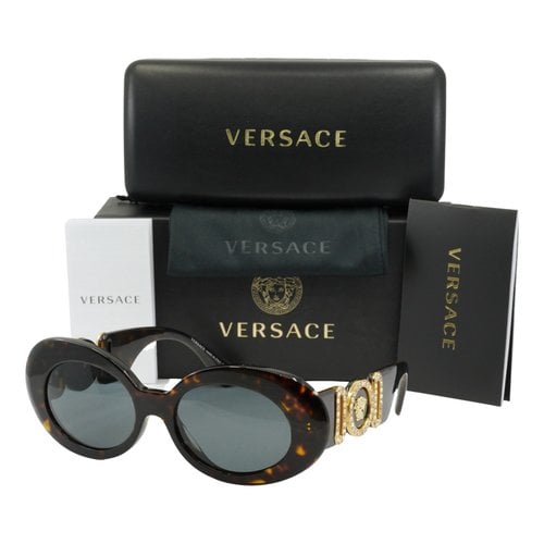 Pre-owned Versace Sunglasses In Brown