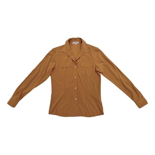 Pre-owned Jil Sander Silk Shirt In Brown