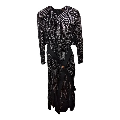 Pre-owned Louis Vuitton Maxi Dress In Black