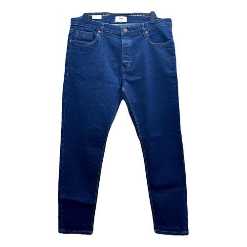 Pre-owned Folk Slim Jean In Blue
