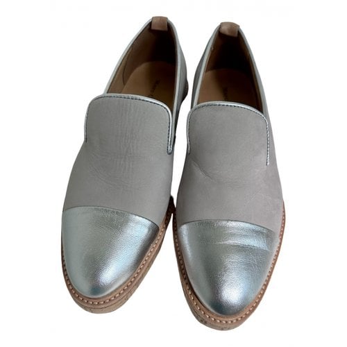 Pre-owned Marc O'polo Leather Flats In Grey