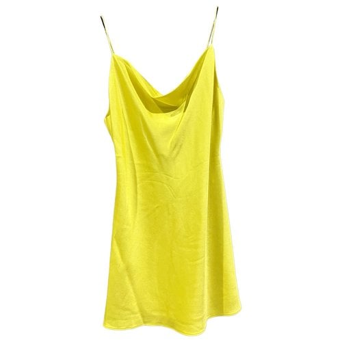 Pre-owned Alice And Olivia Mini Dress In Yellow