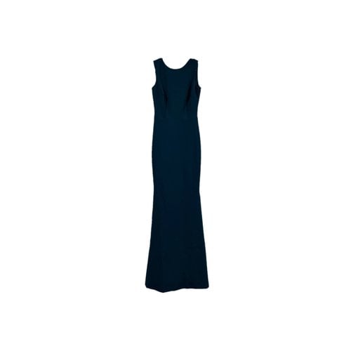 Pre-owned Dress The Population Maxi Dress In Blue