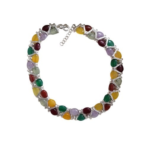 Pre-owned Athena Procopiou Silver Necklace In Multicolour