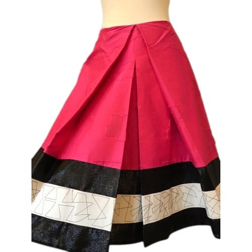 Pre-owned Roberto Musso Glitter Mid-length Skirt In Pink
