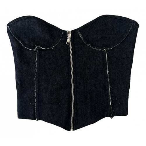 Pre-owned Sami Miro Vintage Corset In Blue