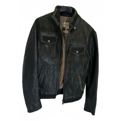 Pre-owned D&g Leather Jacket In Black