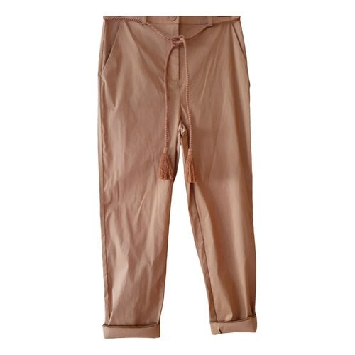 Pre-owned Patrizia Pepe Chino Pants In Camel