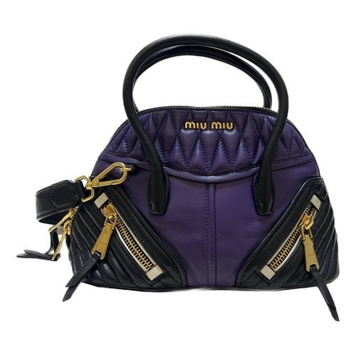 Pre-owned Miu Miu Leather Crossbody Bag In Multicolour
