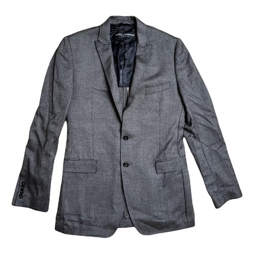 Pre-owned Dolce & Gabbana Cashmere Jacket In Grey