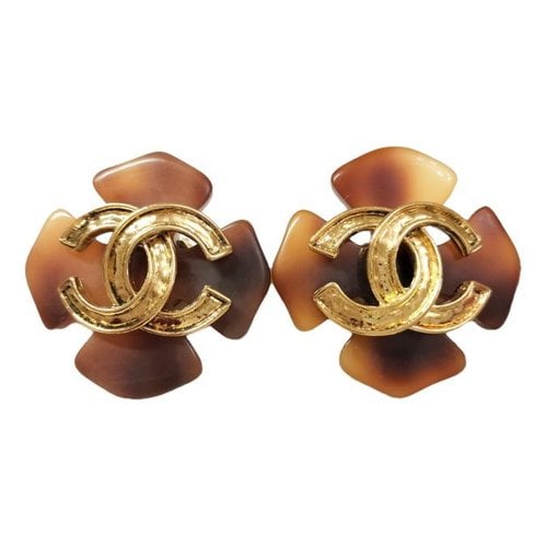 Pre-owned Chanel Earrings In Brown