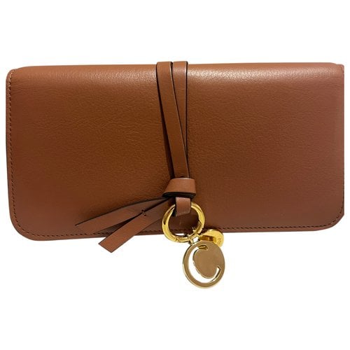 Pre-owned Chloé Leather Wallet In Brown