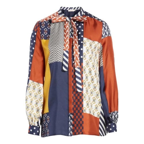 Pre-owned Tory Burch Silk Blouse In Multicolour
