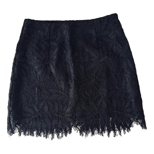 Pre-owned Juicy Couture Silk Mini Skirt In Black