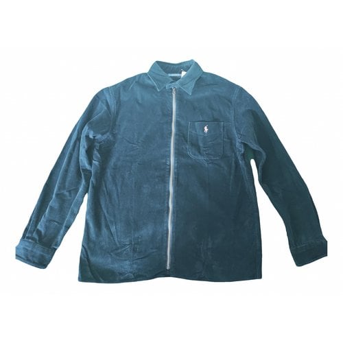 Pre-owned Polo Ralph Lauren Velvet Jacket In Blue