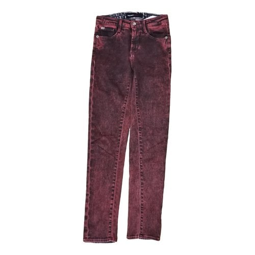 Pre-owned Miss Sixty Slim Jeans In Red