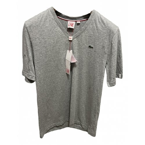 Pre-owned Lacoste Live T-shirt In Grey