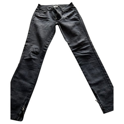 Pre-owned Dolce & Gabbana Slim Jeans In Black