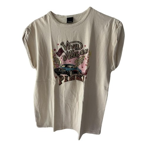 Pre-owned Pinko T-shirt In Beige