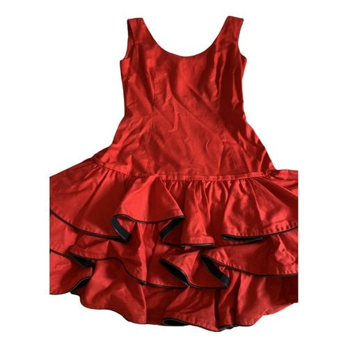 Pre-owned Moschino Mini Dress In Red