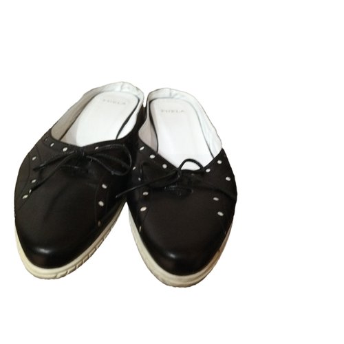 Pre-owned Furla Leather Mules & Clogs In Black