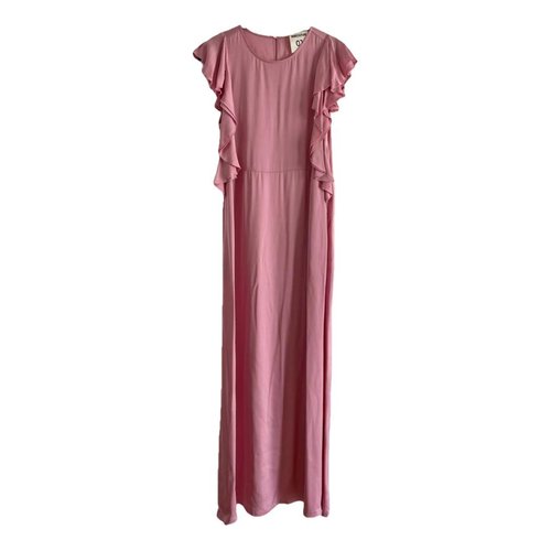 Pre-owned Semicouture Maxi Dress In Pink