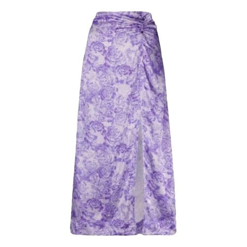 Pre-owned Ganni Mid-length Skirt In Purple