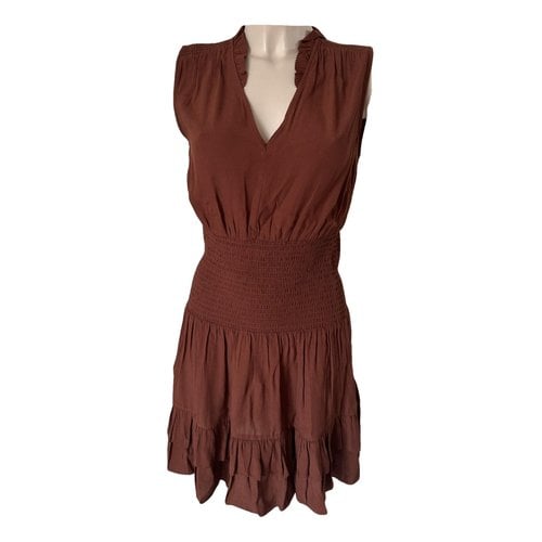 Pre-owned Claudie Pierlot Mid-length Dress In Brown