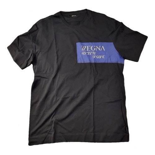 Pre-owned Zegna T-shirt In Black