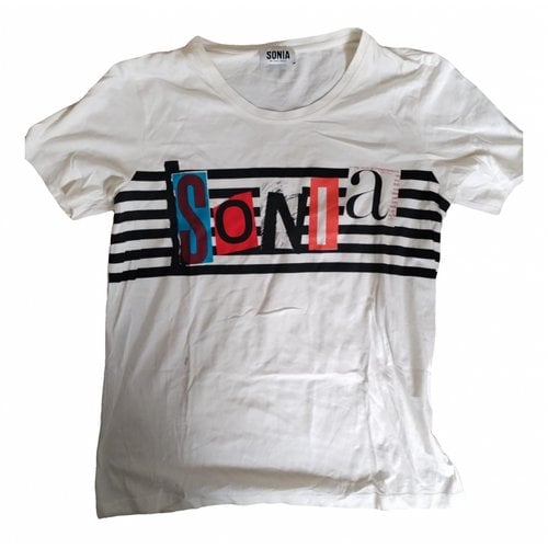 Pre-owned Sonia Rykiel T-shirt In Ecru
