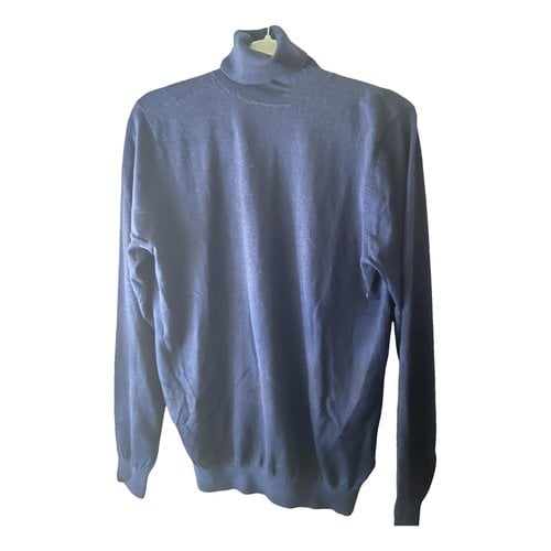 Pre-owned Massimo Dutti Cashmere Knitwear & Sweatshirt In Navy