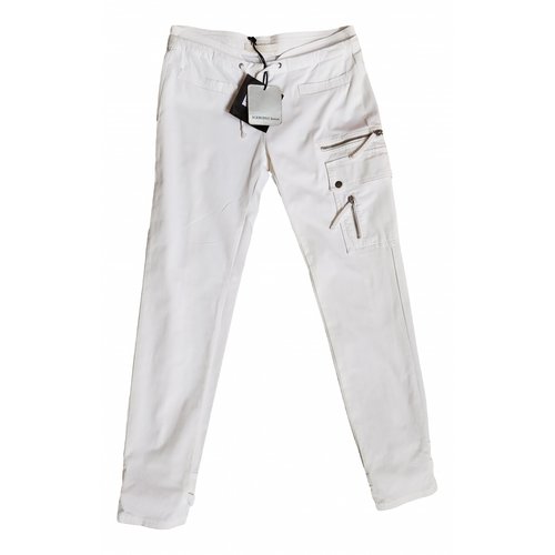Pre-owned Ermanno Scervino Carot Pants In White