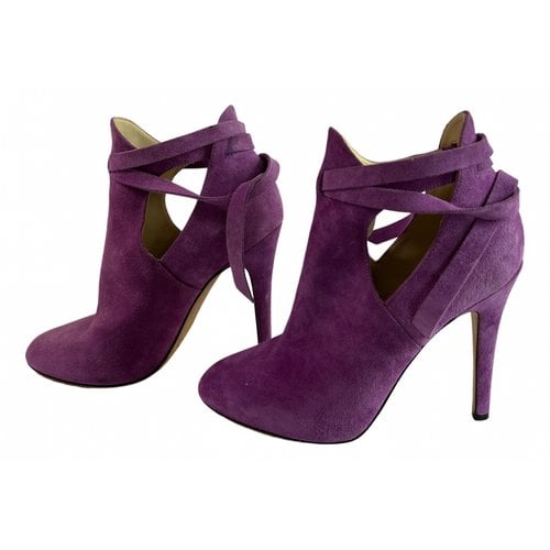 Pre-owned Jimmy Choo Boots In Purple