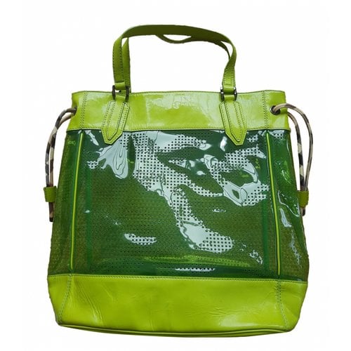 Pre-owned Burberry Travel Bag In Green