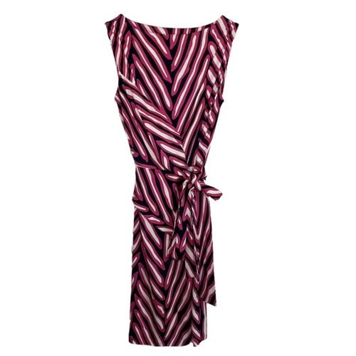 Pre-owned Diane Von Furstenberg Silk Mini Dress In Pink