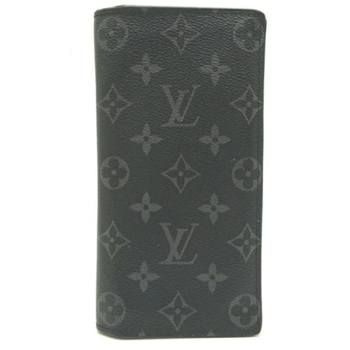 Pre-owned Louis Vuitton Brazza Cloth Small Bag In Black
