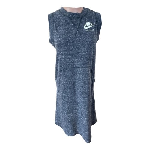 Pre-owned Nike Mid-length Dress In Grey