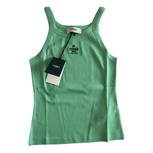 Pre-owned Fendi Camisole In Green
