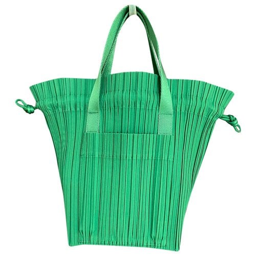 Pre-owned Pleats Please Handbag In Green