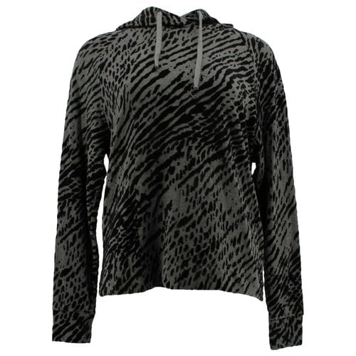Pre-owned Majestic Sweatshirt In Anthracite