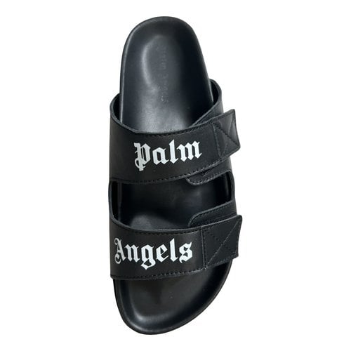 Pre-owned Palm Angels Mules In Black
