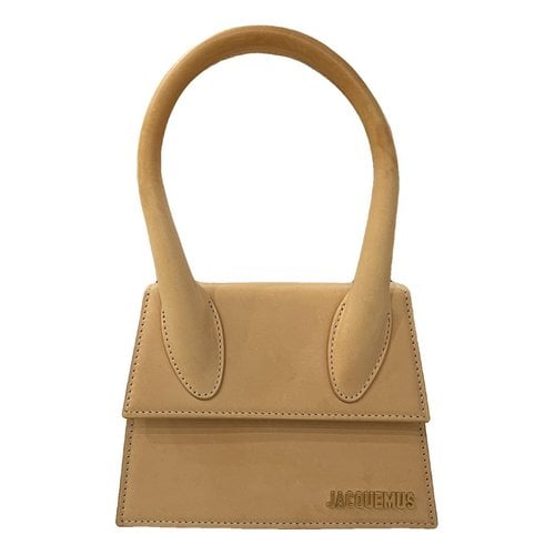 Pre-owned Jacquemus Le Chiquito Noeud Leather Handbag In Yellow