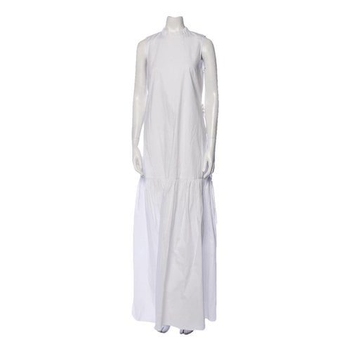 Pre-owned Staud Maxi Dress In White