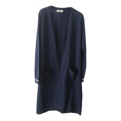 Pre-owned Weill Cashmere Cardi Coat In Blue