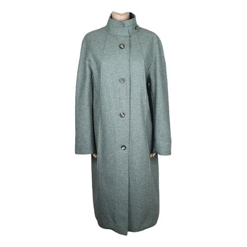 Pre-owned Givenchy Wool Coat In Green