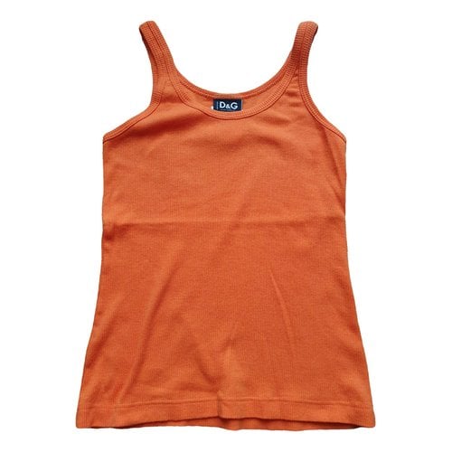 Pre-owned D&g Camisole In Orange