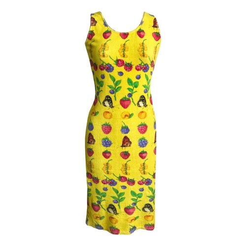 Pre-owned Versace Mid-length Dress In Multicolour