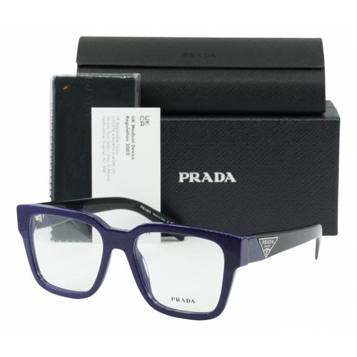 Pre-owned Prada Sunglasses In Blue
